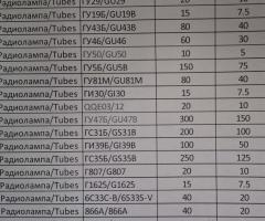 Продавам радиолампи серия ГУ хххххх