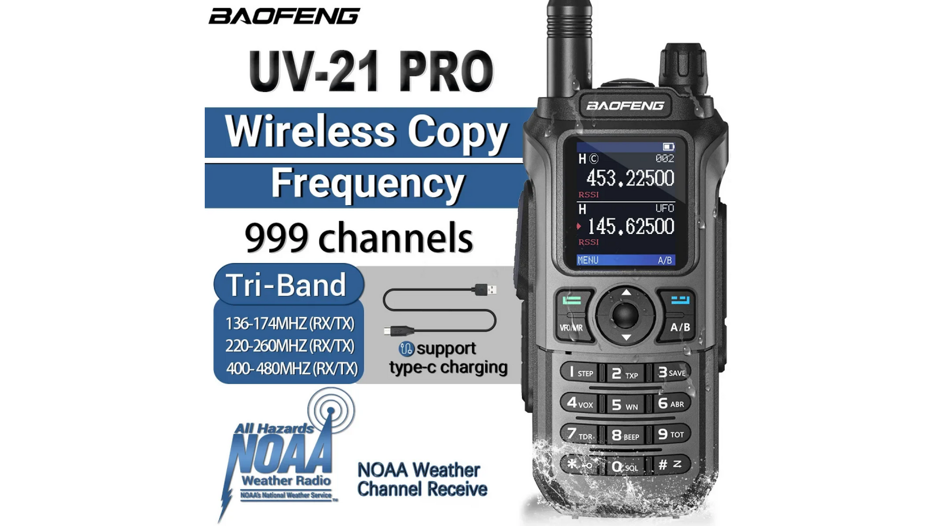 Преносима радиостанция Baofeng UV-21 PRO V2