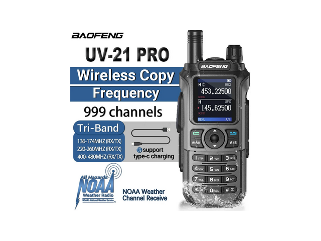 Преносима радиостанция Baofeng UV-21 PRO V2