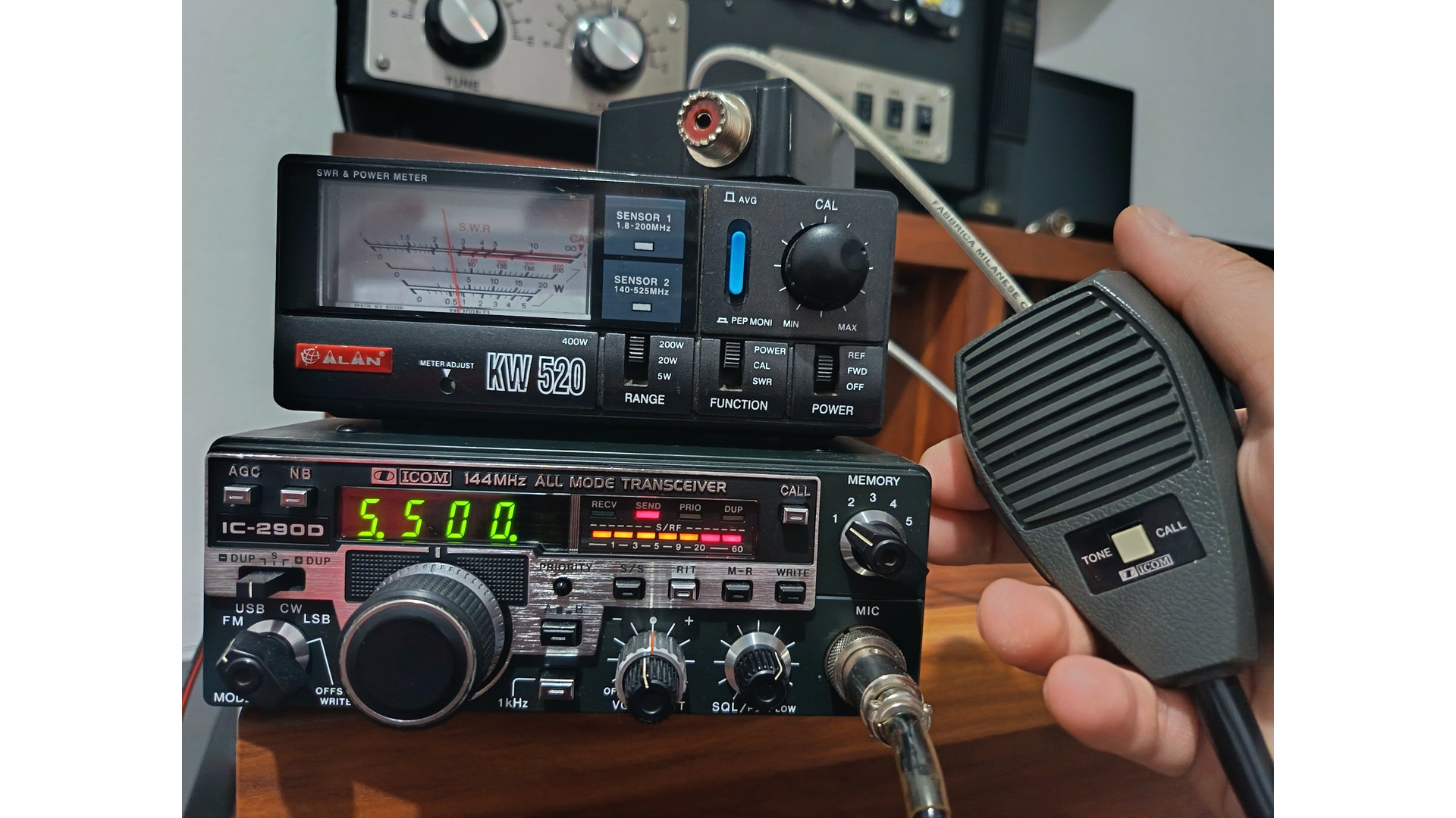 ICOM IC-290D, all mode VHF, 25W