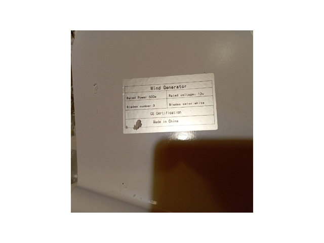 вятърна турбина 500W,12V-нова