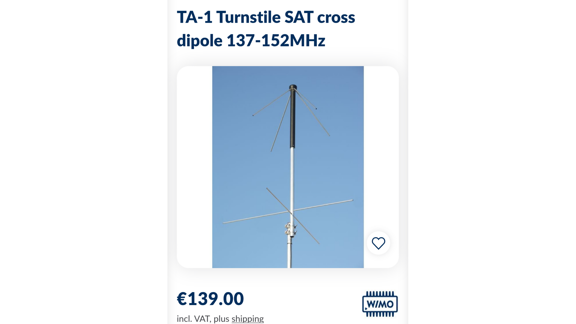 Продавам антена TA-1, SAT 137-152MHz
