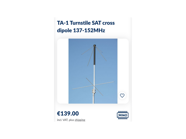 Продавам антена TA-1, SAT 137-152MHz