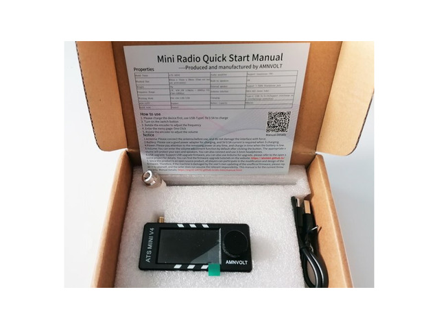 Мини радио ATS V4 SI4732 LSB USB AM FM ESP32-S3