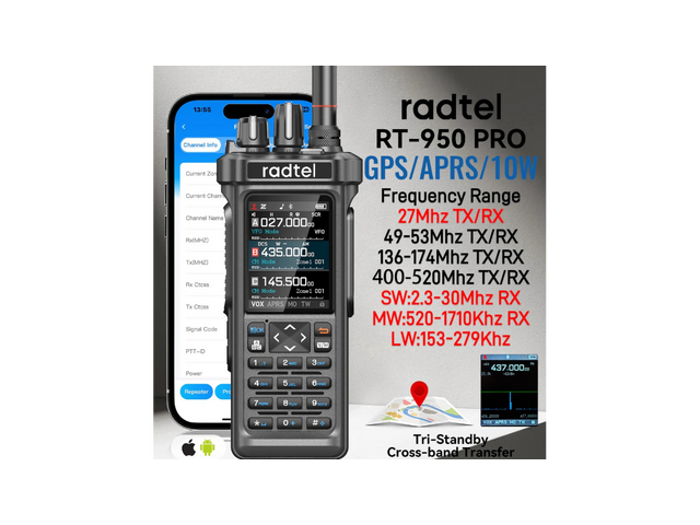 Radtel Rt-950 pro10w, Full-band SSB,AM,FM,AirBand