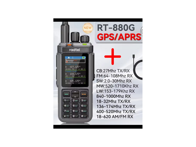 Radtel Rt-880GPS 10w, Full-band SSB,AM,FM,AirBand