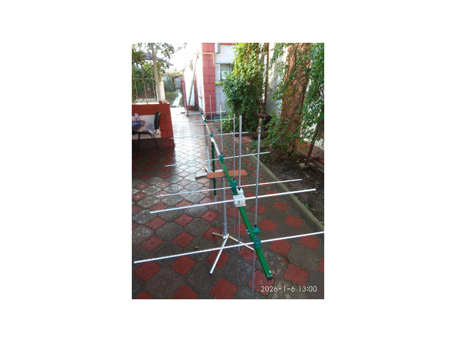 Комбинирана антенна система за 144,5 MHz – FT8 (H) и 145,5 FM (V)