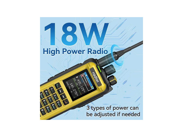 Radtel RT-817A – 18W мощна VHF/UHF радиостанция, НОВА