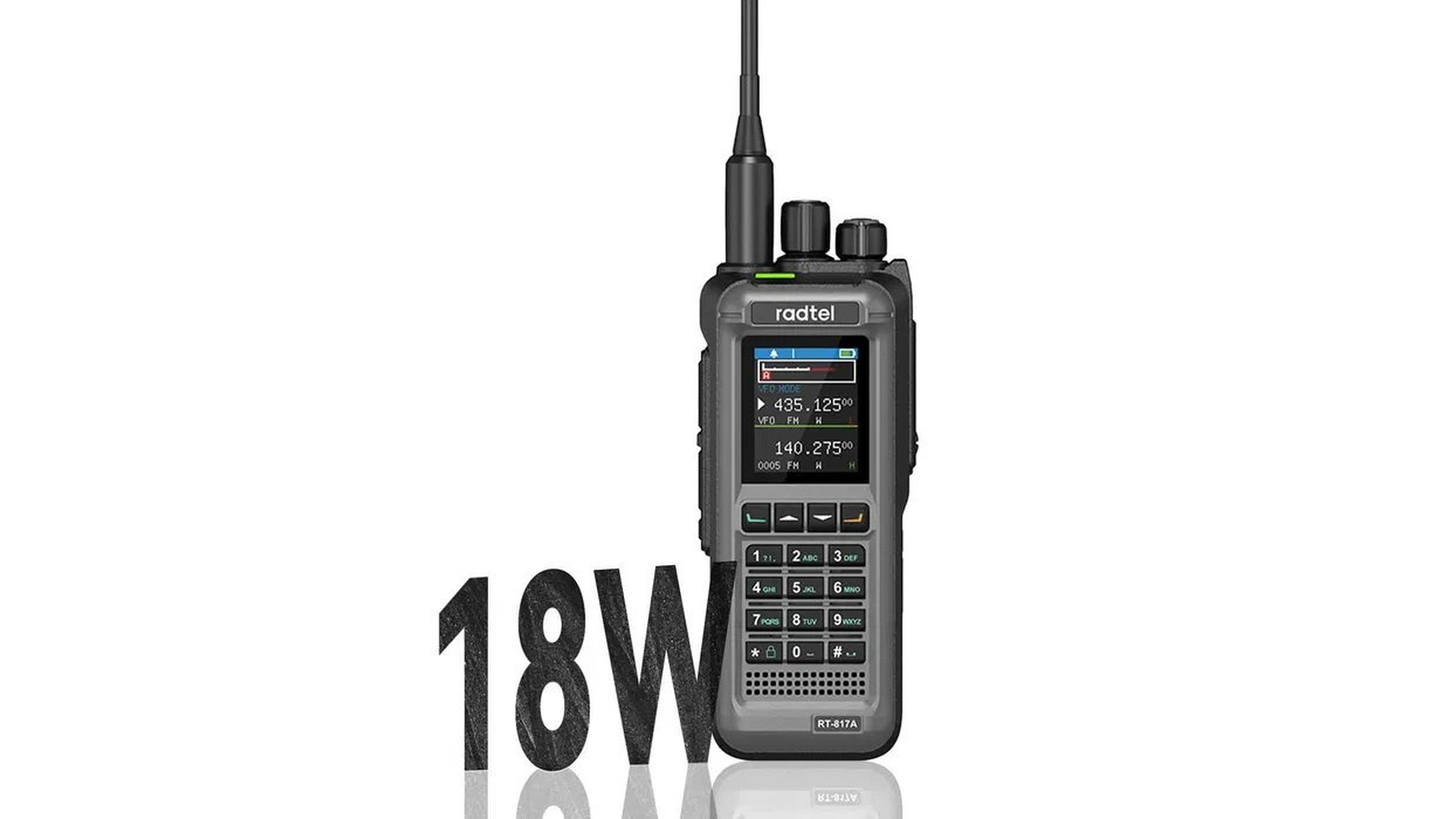 Radtel RT-817A – 18W мощна VHF/UHF радиостанция, НОВА